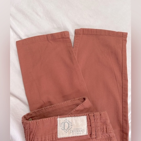 Democracy‎ Womens Peachy Orange Mid Rise Jegging Jeans Size 6 - Picture 5 of 7